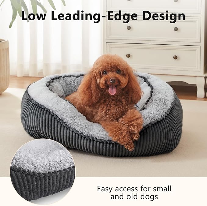 SIWA MARY Medium Dog Beds for Medium Small Dogs Washable, Rectangle Dog Bed - Image 2