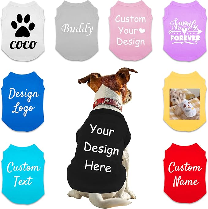 Custom Dog Shirt, Personalized Summer Breathable Pullover Pet Outfit - Image 6