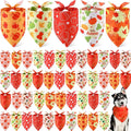Weewooday 50 Pcs Thanksgiving Fall Dog Bandanas Bulk Pumpkin Maple Leaves by Weewooday