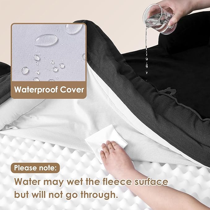 EHEYCIGA Orthopedic Dog Bed for Small Dogs, Waterproof Memory Foam Small Dog - Image 3