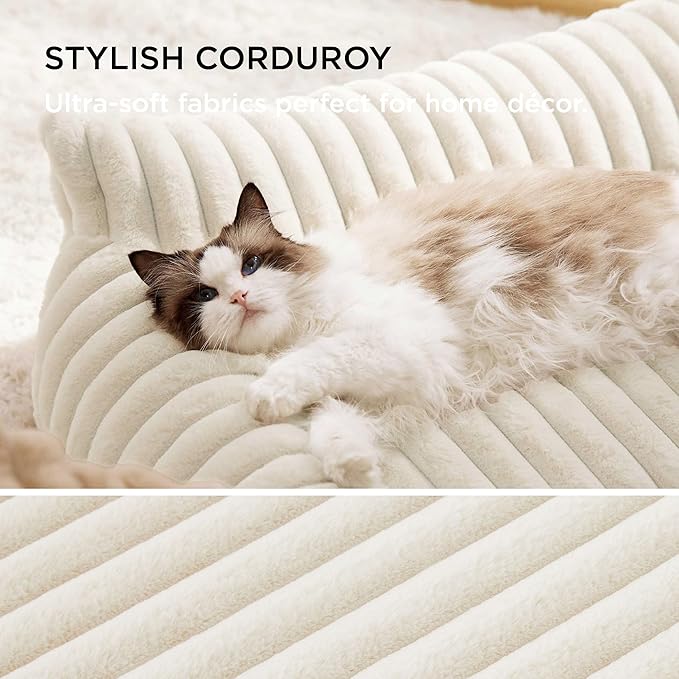 Bedsure ComfyFleece™ Cute Cat Couch - Image 4