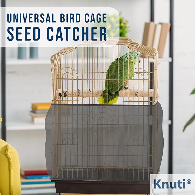Universal Bird Cage Seed Catcher Universal Mesh Skirt Cover Stretchy Small - Image 2