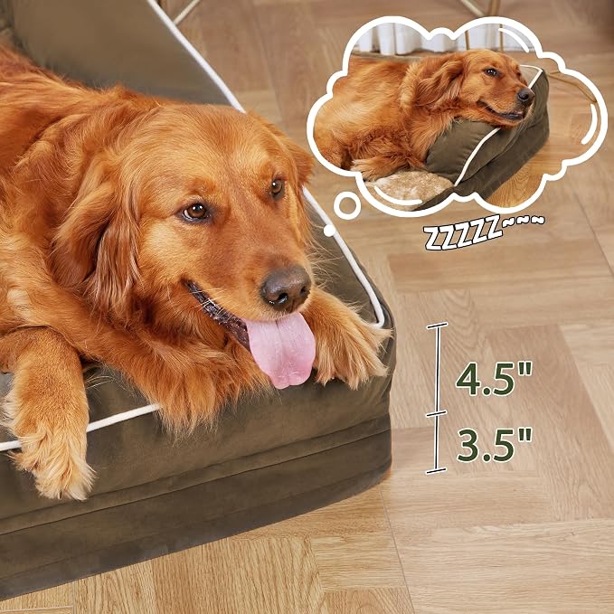 Orthopedic Dog Beds for Large Sized Dogs, Waterproof Egg Crate Foam Large Dog - Image 7