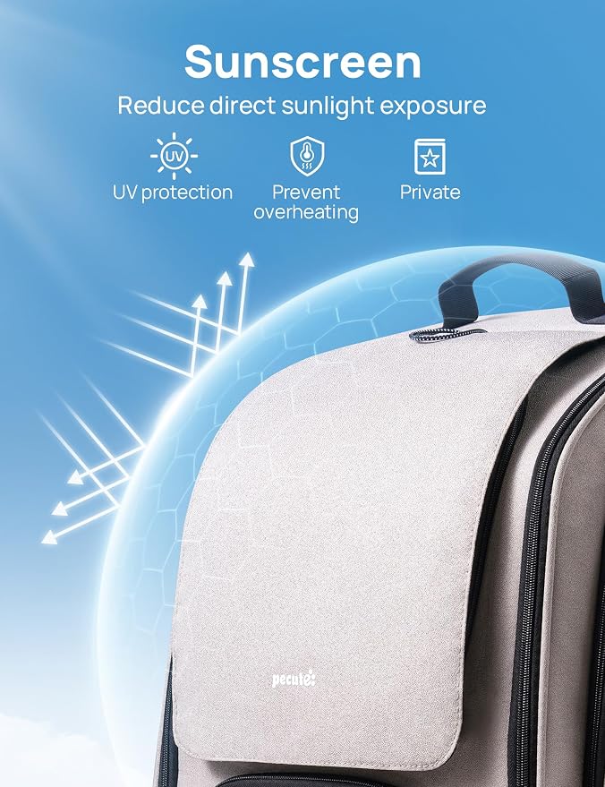 Pecute Cat Backpack Carrier, Large Space Cat Bubble Backpack, Breathable Cat - Image 5