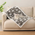Waterproof Blanket for Dog Puppy Cat, Cute 3D Textured Paw Dog Blanket for Bed by Yaning