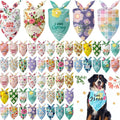 Kacctyen 50 Pcs Spring Dog Bandanas Bulk Large Bandanas by Kacctyen