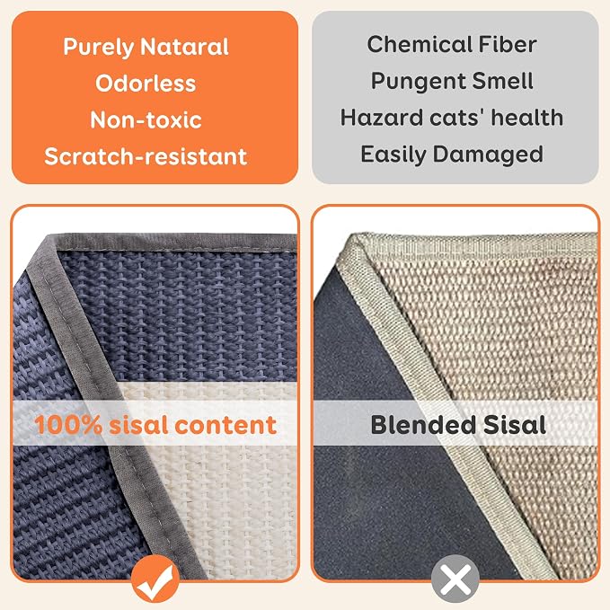 Extra-Larger Sisal Cat Scratcher Bed, Durable Cat Scratching Post - Image 2