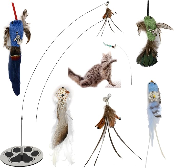 Interactive Bird Simulation Cat Toy Set Interactive Cat Toys by GADGETSOLOGY