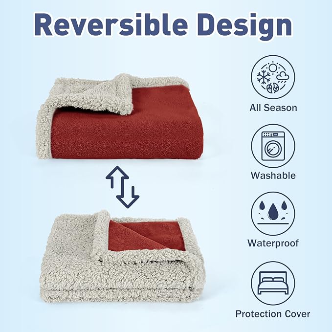 Kritter Planet Waterproof Dog Blanket, Reversible Water Proof Pet Blanket - Image 2