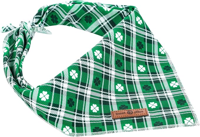 lionet paws St Patricks Dog Bandana - Image 4