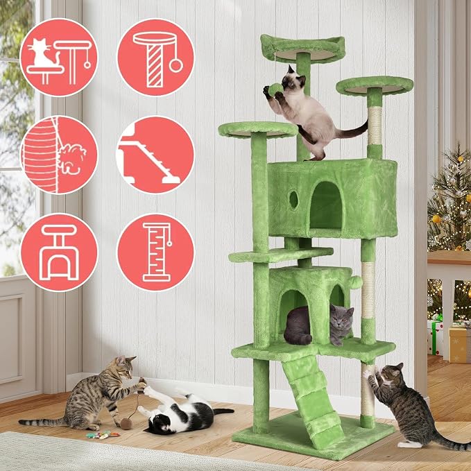 70in Cat Tree Cat Climbing Tower - Image 6