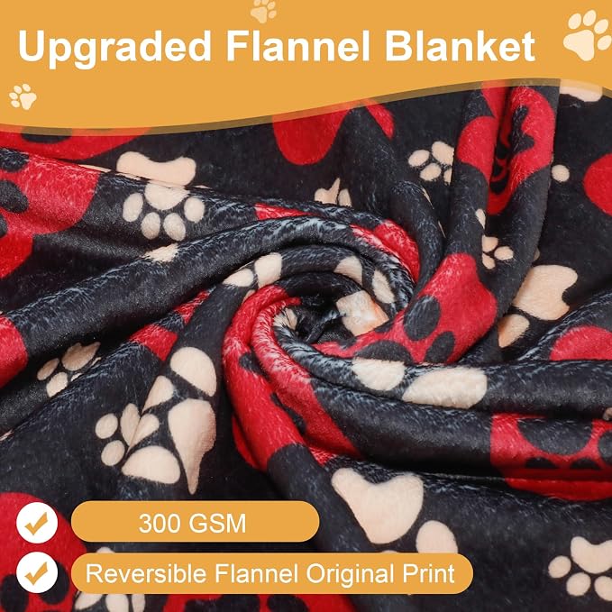 Dog Blankets for Large Dogs, Fuzzy Soft Pet Mat Throw Cover for Kennel Crate Bed - Image 5