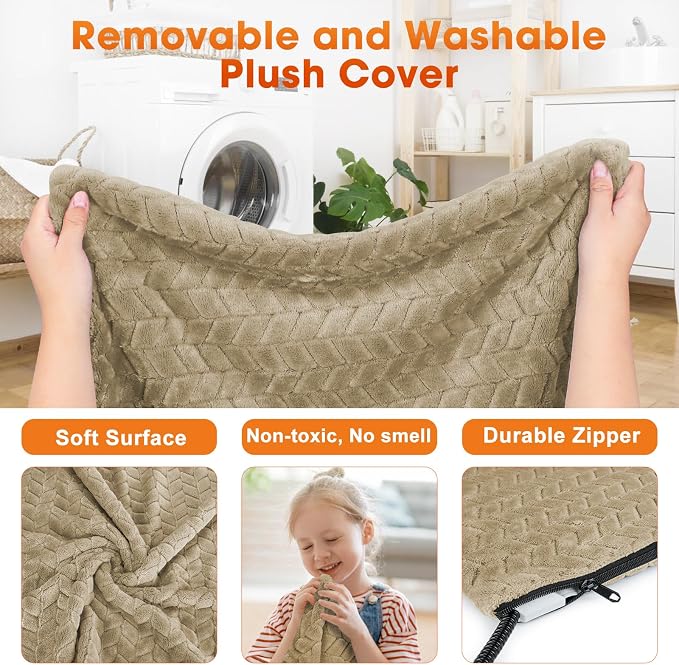 GASUR Heated Cat Bed, Waterproof Cat Heating Pad Indoor w/Timer, Temp - Image 6