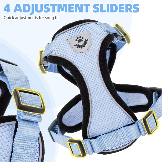 PUPTECK Cat Harness and Leash Set Escape Proof Reflective Cat Walking Harness - Image 4