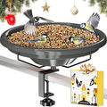 iBorn Bird Bath, Deck Mounted Bird Baths 12inch, Birdbath by iBorn