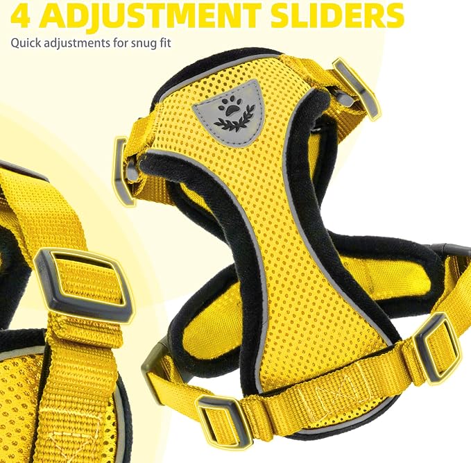 PUPTECK Cat Harness and Leash Set Escape Proof Reflective Cat Walking Harness - Image 4