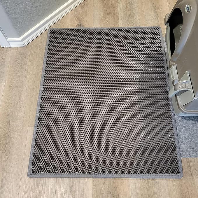 Cat Litter Box Mat: 36"x 30" Waterproof Kitty Cat Litter Trapping Mat, - Image 9