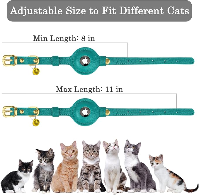 OOPSDOGGY Leather AirTag Cat Collar - Image 4