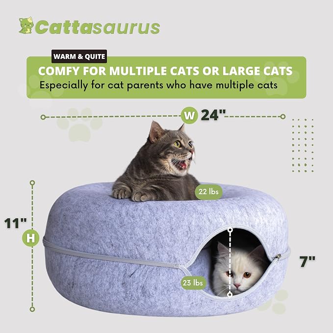 Cattasaurus Peekaboo Cat Cave Donut - Image 7