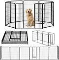 NEWBULIG Dog Playpen 8 Panels 40" Height Foldable Heavy Duty Metal Dog Exercise by NEWBULIG