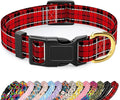 Reflective Dog Collar for Medium Dogs, Cute Boho Adjustable Heavy-Duty Nylon by TMOODEL