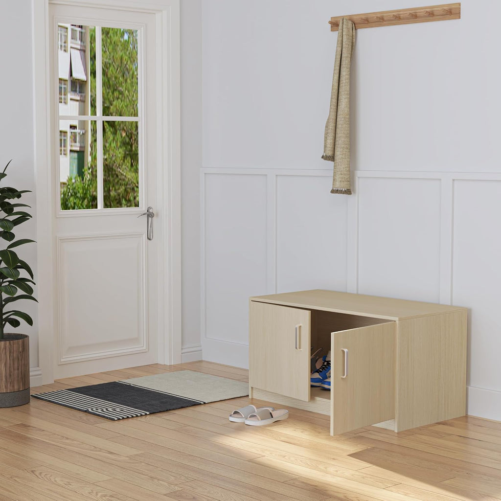 Wooden Hamster Cage with Storage Cabinet (Teak) - GlobalHabitat Supply