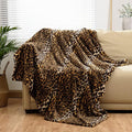 Bnuitland Leopard Print Fleece Flannel Twin Size Blanket, Super Soft 300 GSM by BNUITLAND