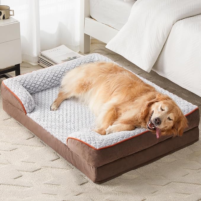 Orthopedic Dog Bed for Extra Large Dogs, Egg Crate Foam Bed for Extra Large Dogs by LEXTRO