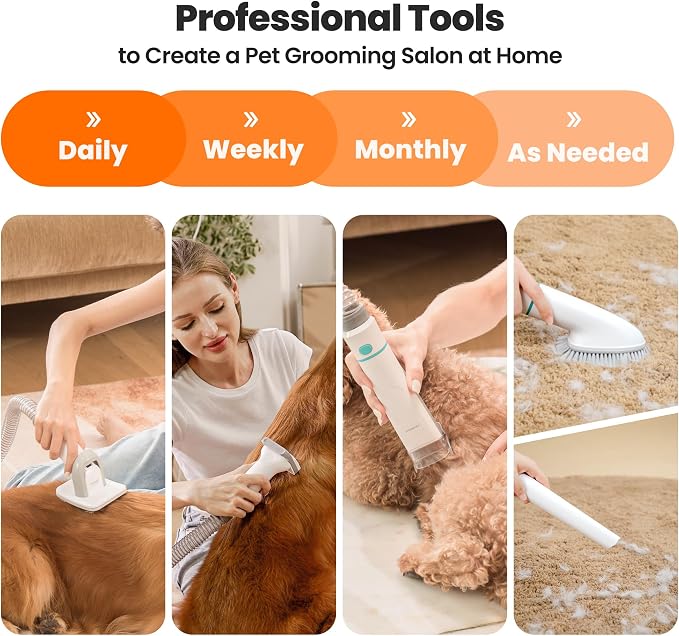 Neakasa P1 Pro Dog Grooming Vacuum Kit, 6-in-1 Pet Hair Grooming - Image 3