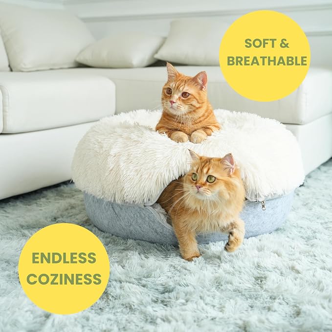 CATTASAURUS Peekaboo Cat Cave for Multiple & Large Cats Up to 30-45 Lbs - Image 5