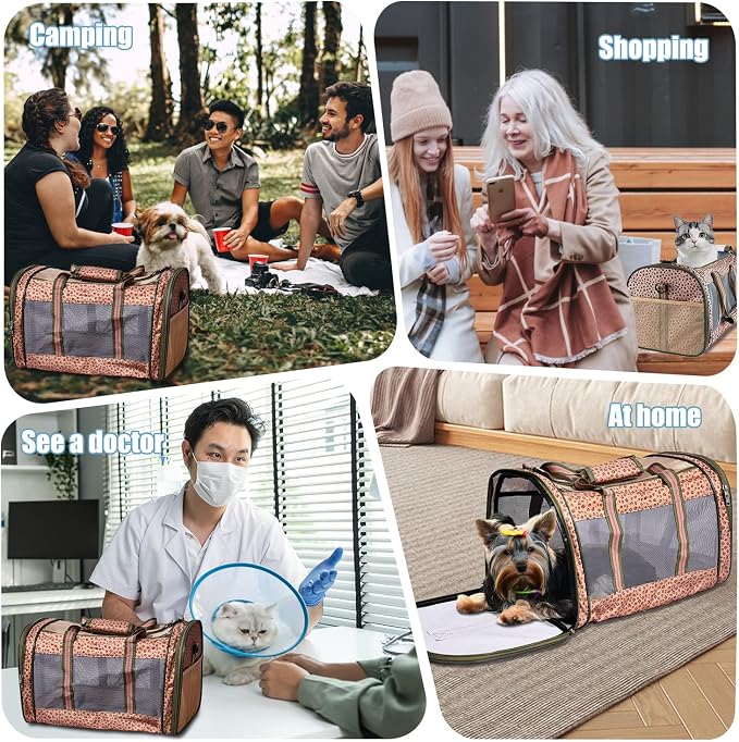 Soft-Sided Kennel Pet Carrier for Small Dogs, Airline Approved Cat Carriers Dog - Image 7