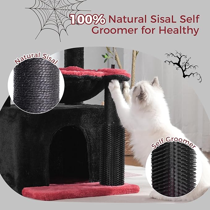 Gothic Cat Tree 32 Inches Small Cat Tree - Image 3