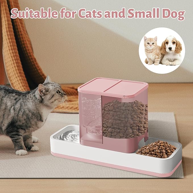 Yummy Sam Automatic Small Pet Feeder and Water Dispenser, 2 in 1 Gravity Cat - Image 7