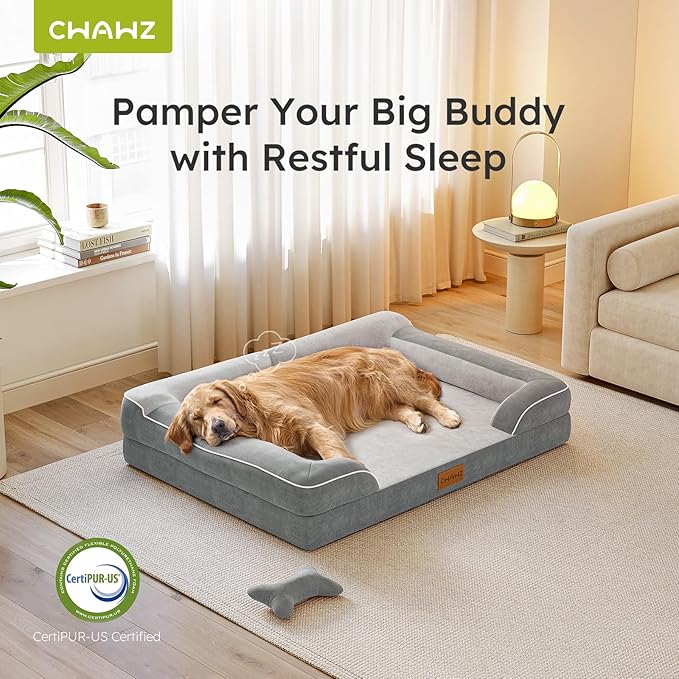 XXL Dog Bed for Extra Large Dogs, Giant Orthopedic Dog Bed - Image 5