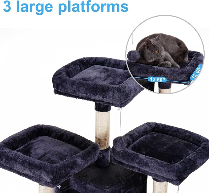 Hey-brother Cat Tree, 71 inches XL Large Cat Tower - Image 3