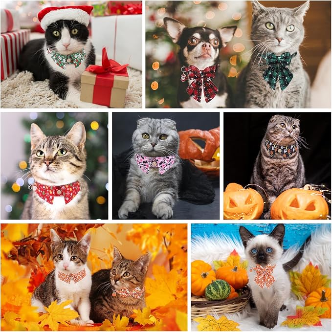 Thanksgiving Cat Collar Breakaway, Halloween Kitten Collar - Image 6
