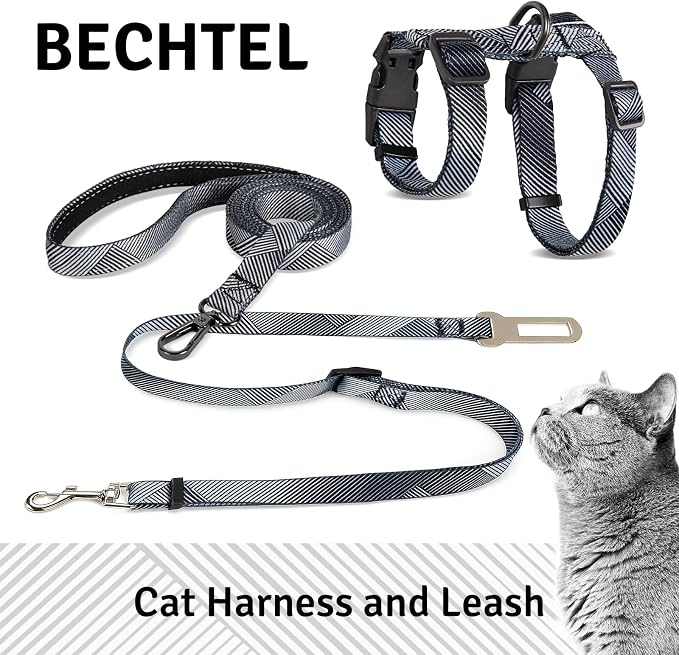 Cat Harness and Leash Set, Anti Escape Adjustable Cat Leash, Comfortable Soft - Image 2
