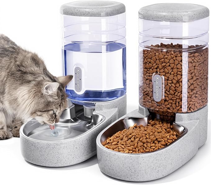 Automatic Cat Feeder and Water Dispenser by Kacoomi