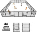 Dog Playpen 40 inch Dog Fence for Outdoor Indoor Use Heavy Duty Metal Dog Pen by Jhsomdr