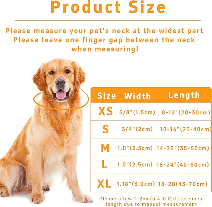 Dog Collar for Boys & Girls, Puppy Collar for Small to Large Dogs, Adjustable - Image 3