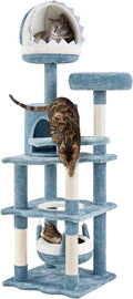 Yaheetech 61in Tall Ocean-Themed Cat Tree, Fish-Shaped Platform, Sisal by Yaheetech