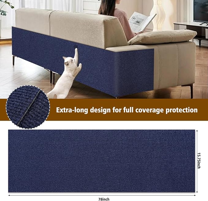 Cat Scratch Furniture Protector – DIY Climb Scratch Mat, Couch Protector from - Image 3