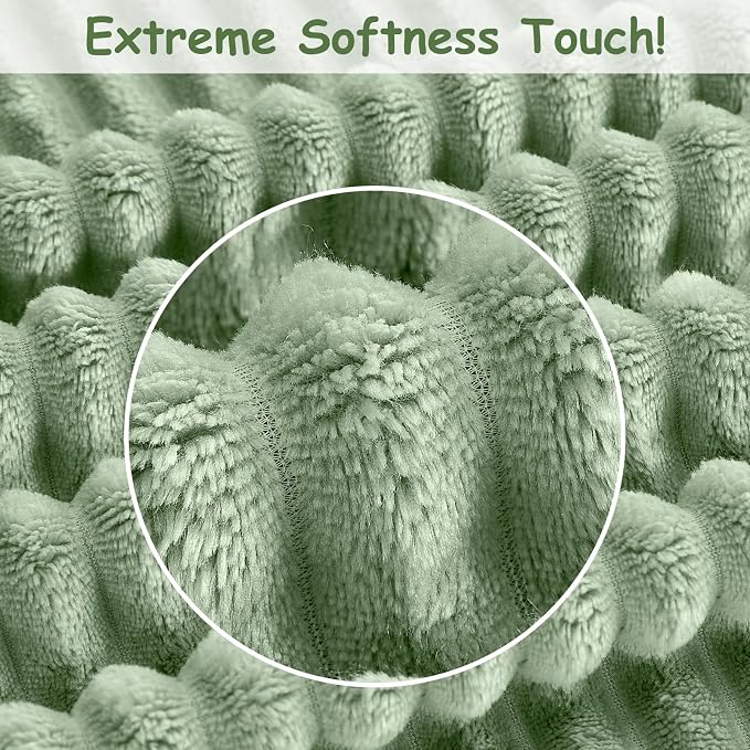 Soft Fleece Baby Blanket Ultra Cozy Green Baby Blankets - Image 6