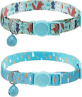 SOLMOONY Cute Cat Collar for Girl Boy, Colorful Breakaway Cat Collars by SOLMOONY