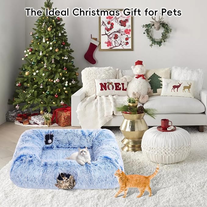 Extra Large Cat Tunnel Bed, 4 Ways Tunnels - Image 2