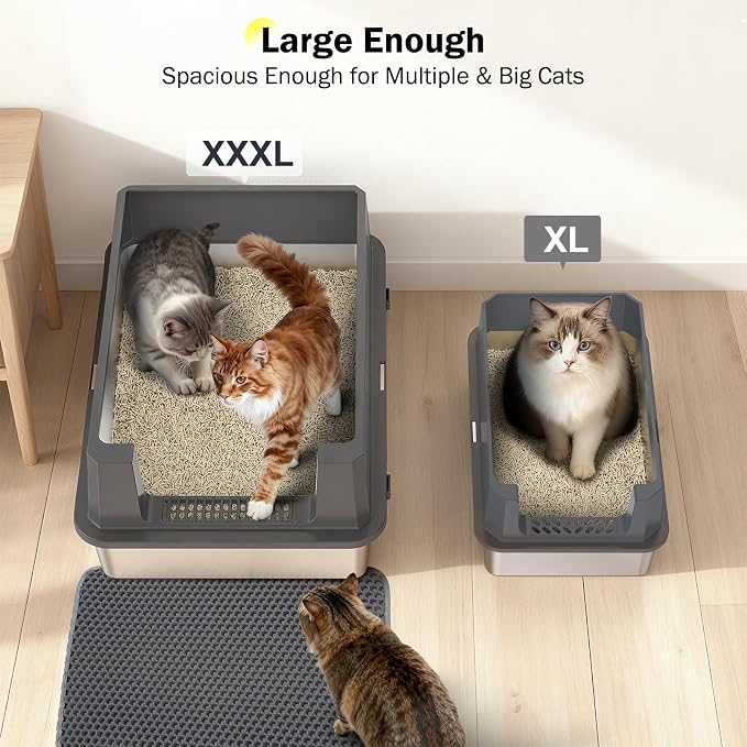 Stainless Steel Litter Box Extra Large - Image 2