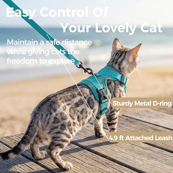 Cat Harness and Leash Set Escape Proof Tactical Extra Large Kitten Harness - Image 5