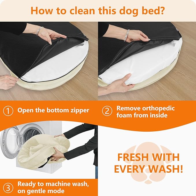 Dwanton Orthopedic Dog Bed for Large Dogs - Image 7
