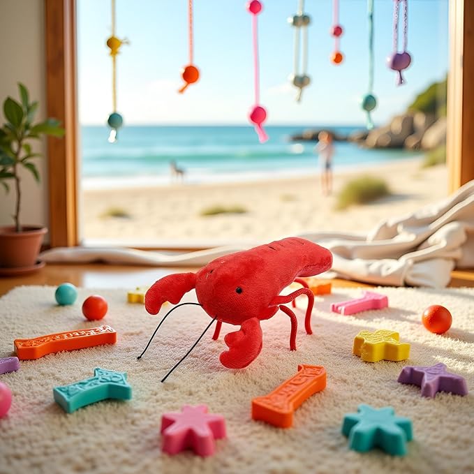 Dog Lobster Chew Toy Multi-Shape Comfortable to Touch Plush Cats Chew Stuffed - Image 4