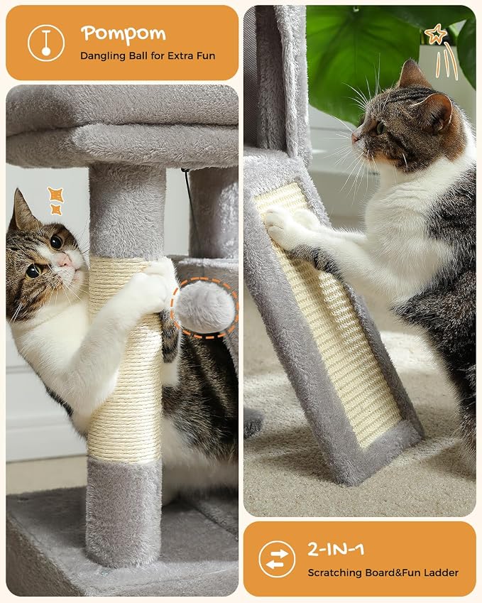 PAWZ Road Cat Tree, 30 Inches Cat Tower - Image 4